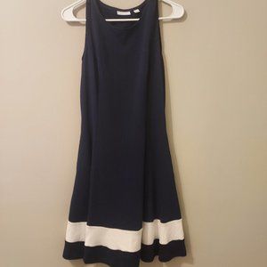 Navy A line dress